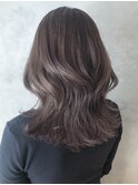 グレージュミディ_グレージュカラーボブウルフ_ba423321