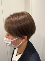 ヘアサロン フラット(hair salon flat) ツヤ美髪ダークグレージュ20代30代40代オフィスマニッシュカット