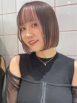 ロンドルーチェ 心斎橋(Lond luce) ダークアッシュ/ミディアムレイヤーカット［髪質改善/縮毛矯正］