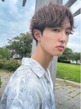 マイラグーン(MY LAGOON) マッシュ レイヤー インナーカラー ベージュ ショート