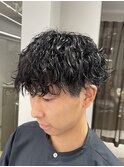 メンズ 波巻きスパイラルパーマ
