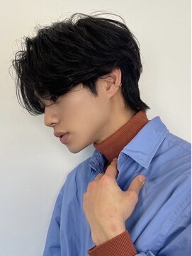 ツーダブルバイフィフス 茶屋町店(WW.. by fifth) センターパートニュアンスパーマ韓国コンマヘアツーブロック