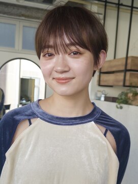 ディッセンバー 神宮前(December) 小顔マッシュショートブラウンカラー20代渋谷原宿神宮前