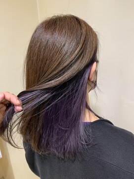 アズール 草加(azule) インナーカラー　紫[草加／草加駅東口]