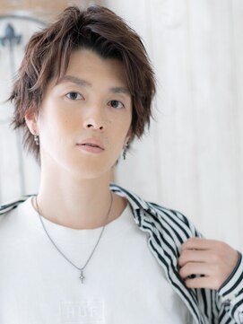 モッズヘア メン 上尾東口店(mod's hair men) ダークアッシュ斜めバング爽やか大人ショートQ上尾