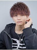 ラウンドマッシュ ピンクベージュ