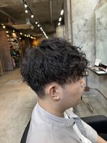 カーニー 上野(kearny)&nbsp;波巻きパーマツイストスパイラルパーマメンズマッシュパーマ