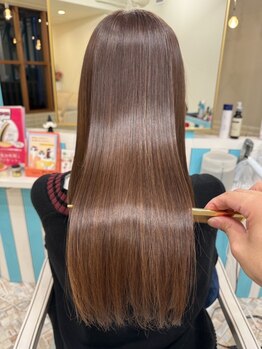 ソラ(SORA)の写真/湿気やうねりでお悩みの方へ◇朝のコテ・アイロンが要らなくなる自然な艶とストレートは<SORA>で叶う☆