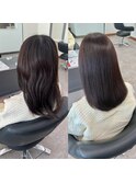 神艶ストレート カラーカット カクテルトリートメント