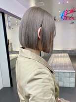 テーマ 下北沢(Thema) ボブ白髪染め白髪ぼかしブリーチなしダブルカラー下北沢
