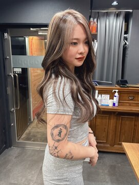 ボアップ 難波店(boappu) #デザインカラー#プルエクステ#ロングヘア