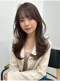 髪質改善 レイヤーカット 韓国ヘア 艶髪  ミルクティーアッシュ
