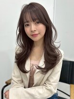 髪質改善 レイヤーカット 韓国ヘア 艶髪  ミルクティーアッシュ