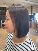 マッシュショート丸みショート黒髪ショートベリーショート40代