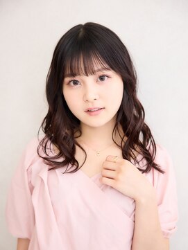 ララルーモ 渋谷公園通り店(LaLarOomo) 外ハネセミロングミックスウェーブ