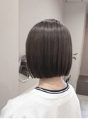 ボブ色素薄めカラーグレージュ