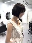 『ボブカット』顔周りカット＋カラー