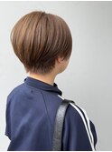 丸みショート / 暖色系ベージュ