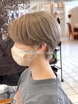 ヘアーアンドメイク サワ 上田本店(SAWA) 20代30代向け◎秋の大人ショートデザインベージュ