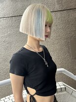 イエナ 渋谷(IENA)&nbsp;ホワイトベージュデザインカラーブリーチ