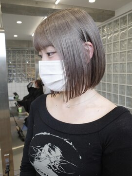 サンクプロジェクト(cinq PROJECT) 韓国ヘア顔周りレイヤーミルクティーベージュグレージュカラー