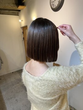 ワゴンヘアー(wagon hair) ぱつっとボブ