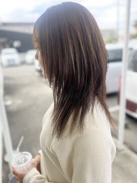 ミルクブラウンの柔らかハイレイヤー