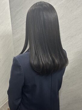 フレームプラス なんば駅前店(FRAME+) 暗髪　アッシュグレーカラー