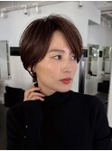 ショートショートボブショートヘア大人ショート耳掛けショート