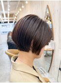 レイヤーショートボブ/顔周りカット/20代30代40代50代/横浜