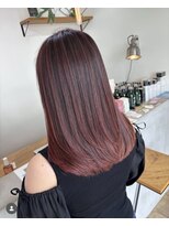 アーブルポンテ(ARBRE ponte) ハイライトデザインカラーカシスピンクレイヤーカット