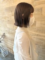 ドルセプラタ(Dulce plata) 【kaN.】オリーブカラー×外ハネボブ×髪質改善ストレート