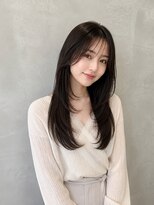 サムシング(Something.) 髪質改善トリートメント_レイヤーカット_大人可愛い