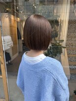 オムズポカ 栄矢場町店(OM's poka)&nbsp;切りっぱなしボブ/ブラウンカラー/髪質改善カラー