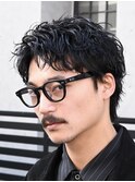 渋谷アクティブショートルーズショートパーマツイストパーマ緩め