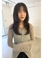 ワビ(wabi)&nbsp;グレージュ×ハッシュカット