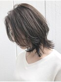 ミディアムレイヤーベージュ_ブランジュダブルバング_ba115851