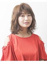 エデン(Eden by Nanpu)&nbsp;《Edeｎ》ミルクティーカラー×ふわミディ◎30代40代