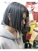 TLONY渋谷hori &nbsp;色落ちキレイなディープグレージュ前下がりボブ