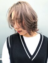 アルバム 銀座(ALBUM GINZA) ソフトウルフベージュ_ハイライトカラーオリーブカラー_ba280402