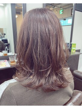 ヘアーサロン アウラ(hair salon aura) 【aura】ヘアスタイルNo.19 ピンクグレージュ