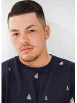 モリゲン フェローシップ レグ(MORIGEN fellowship REGU)&nbsp;サイドパートかき上げフェードスタイル0804