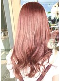 ブリーチダブルカラーピンク・クリーミーピーチ・ピンクブラウン