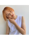 オレンジベージュ ハイトーンカラー【岡崎】