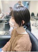 暗髪カラーダークアッシュ☆ミニボブ