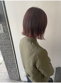 ピンク×切りっぱなし