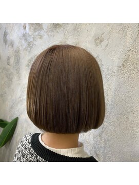 キハコ (KIHACO) 【ハイトーンボブ】ミルクティーベージュ