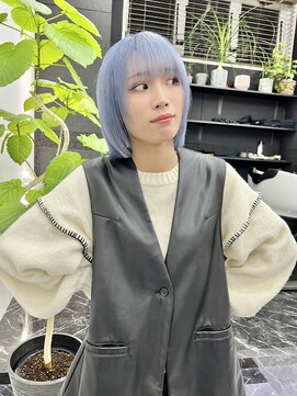 チュダック(ChuDuck) 韓国風《ペールブルー》ブリーチ/ケアブリーチ/ダブルカラー