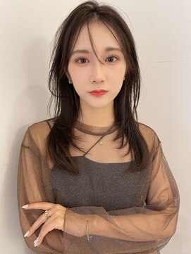 レイラバイアフロート 吉祥寺(Lila by afloat) 顔まわりカット/レイヤーカット/マロンブラウン/2wayバング