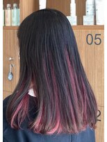 アース 三田南ウッディタウン店(HAIR&MAKE EARTH) 20代30代大人かわいいインナカラーピンクカラー